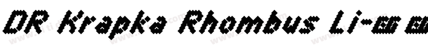 DR Krapka Rhombus Li字体转换